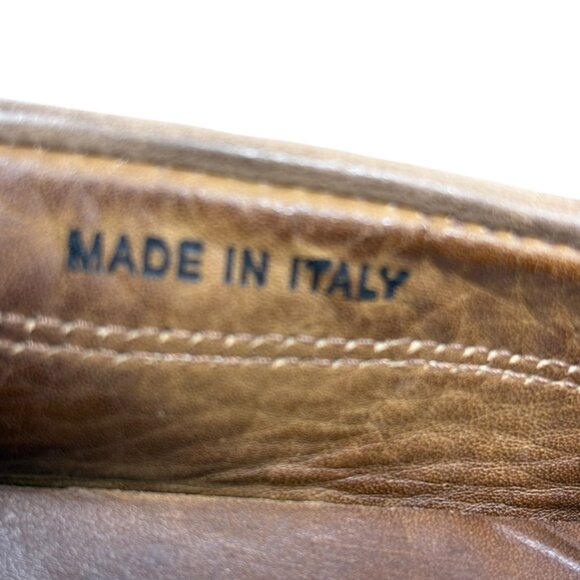 Brooks Brothers Mens Taupe Nubuck Moc Toe Slip On Casual Loafers - Picture 7 of 11